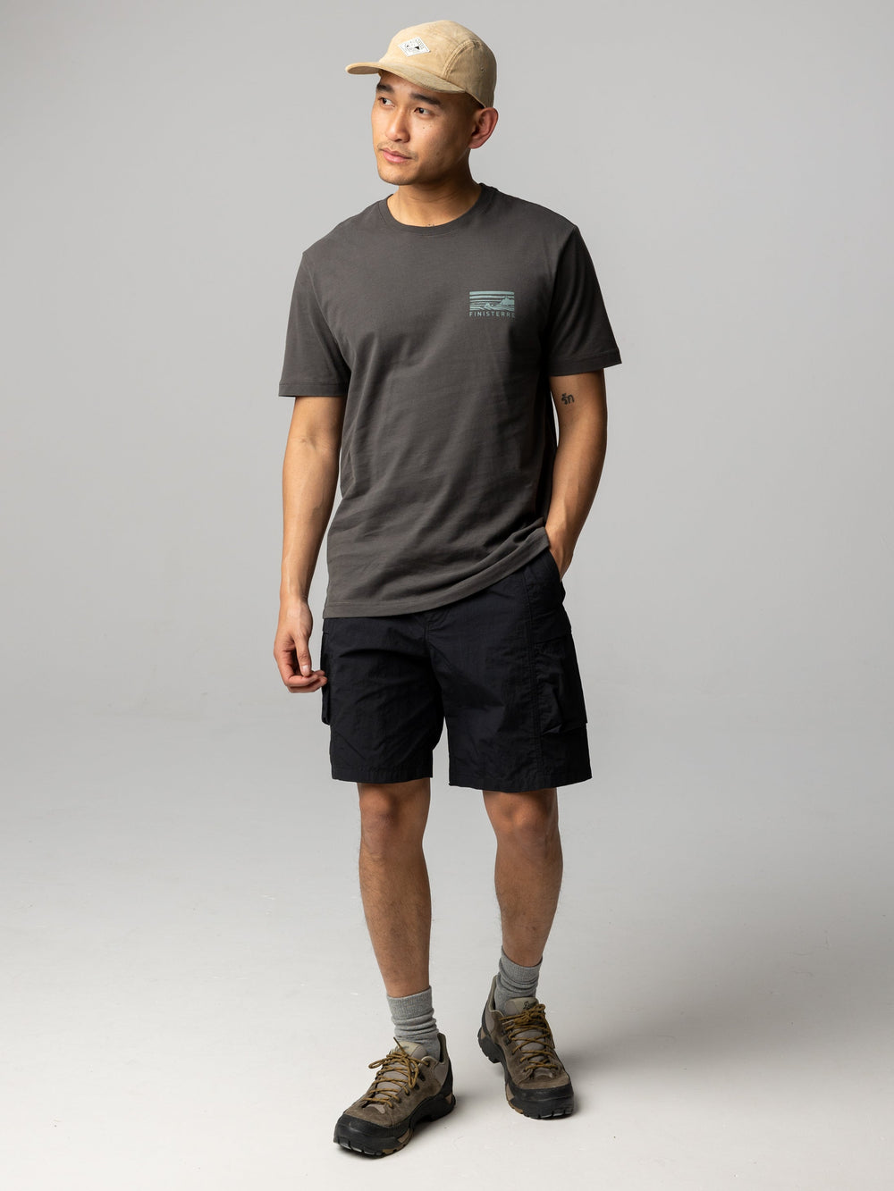 Men Recycled Shorts in Black - Wander