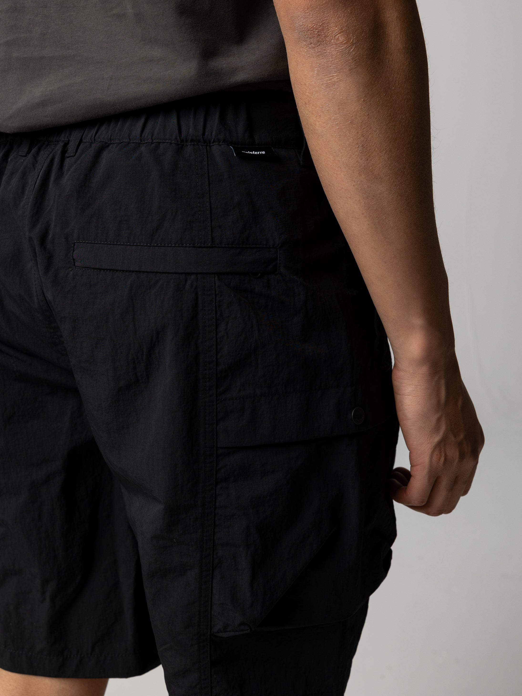Men Recycled Shorts in Black - Wander
