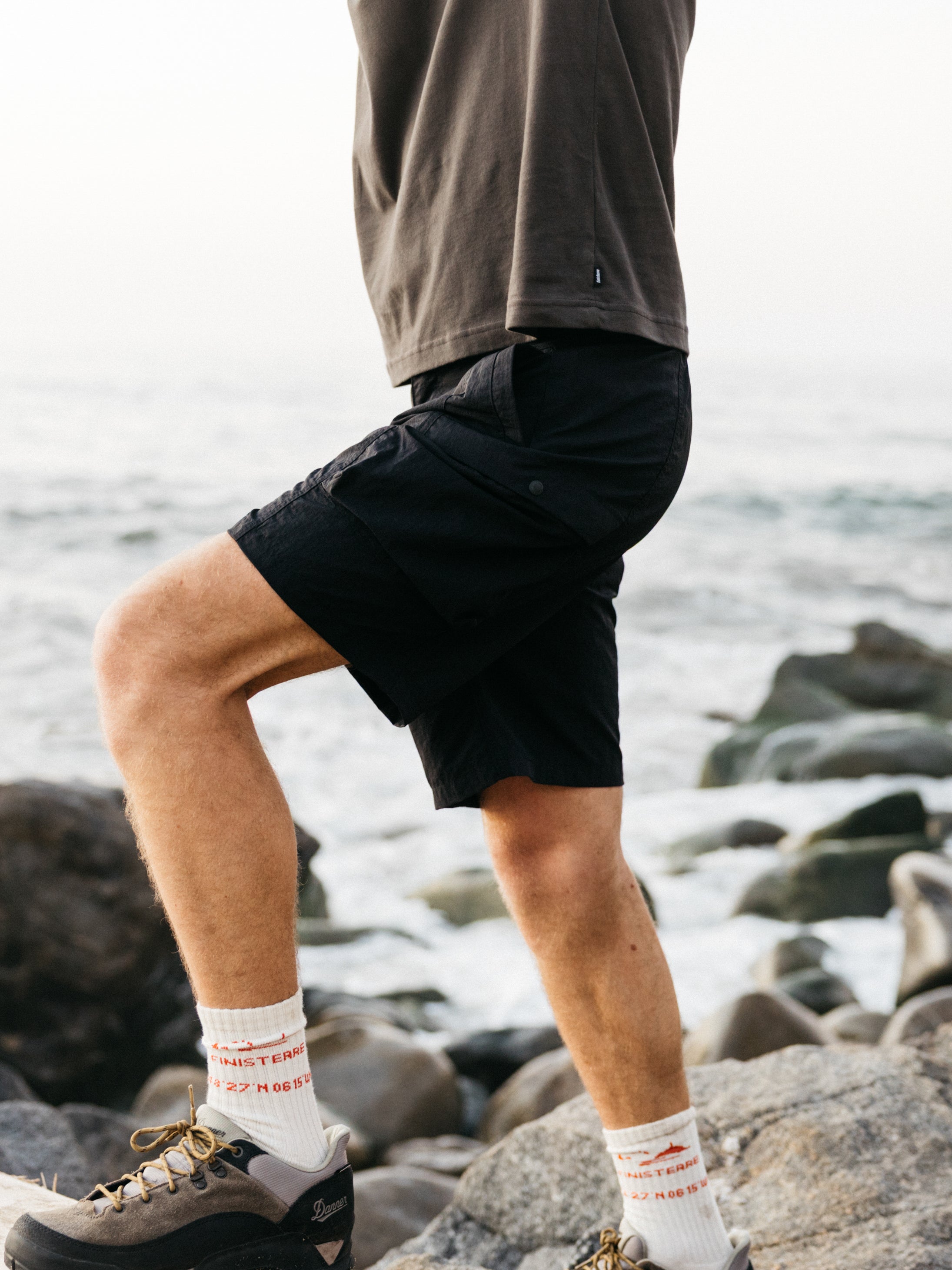 Men Recycled Shorts in Black - Wander