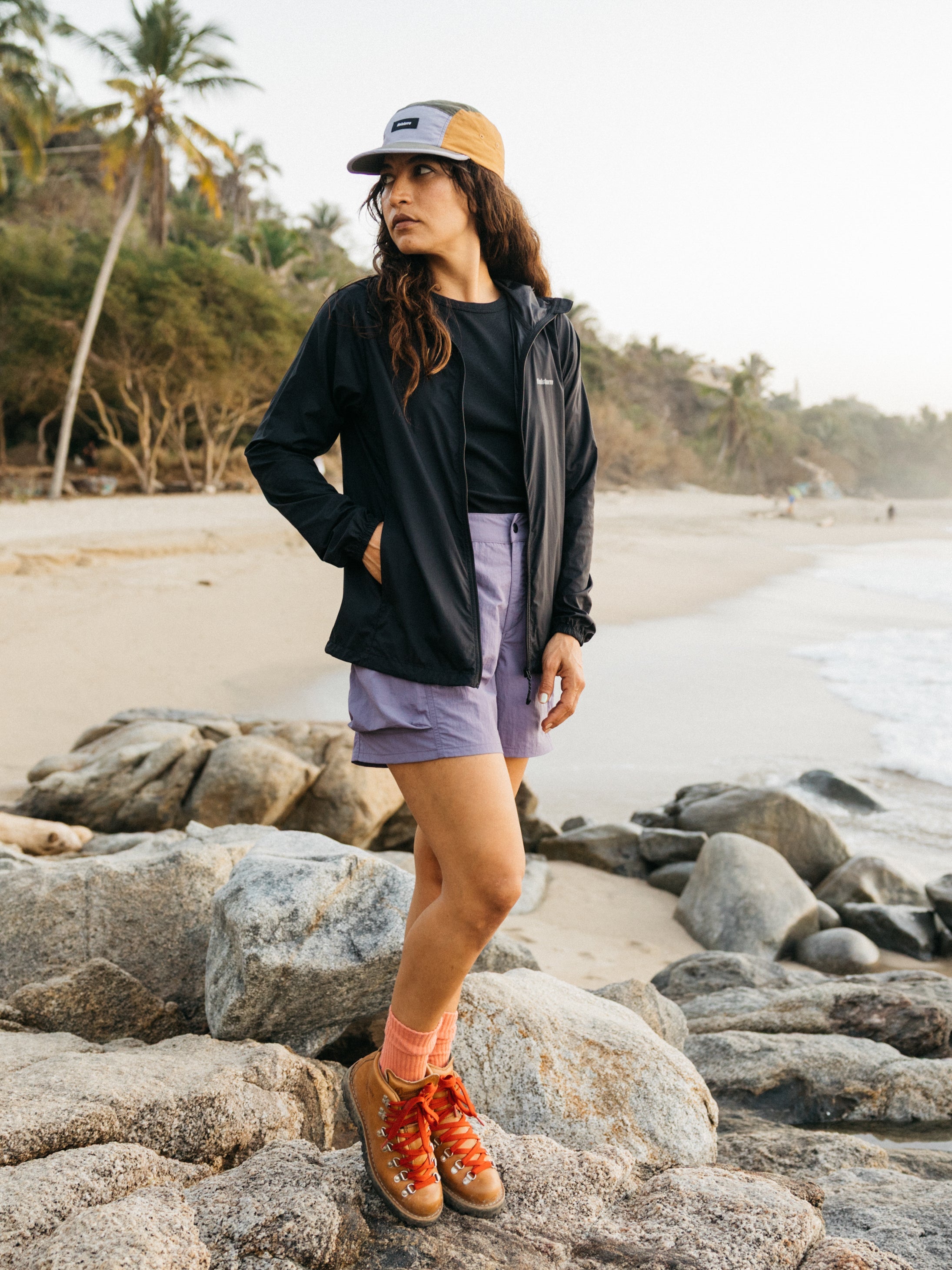 Women Recycled Windcheater Jacket in Black - Forecast