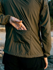 Women Recycled Windcheater Jacket in Olive - Forecast
