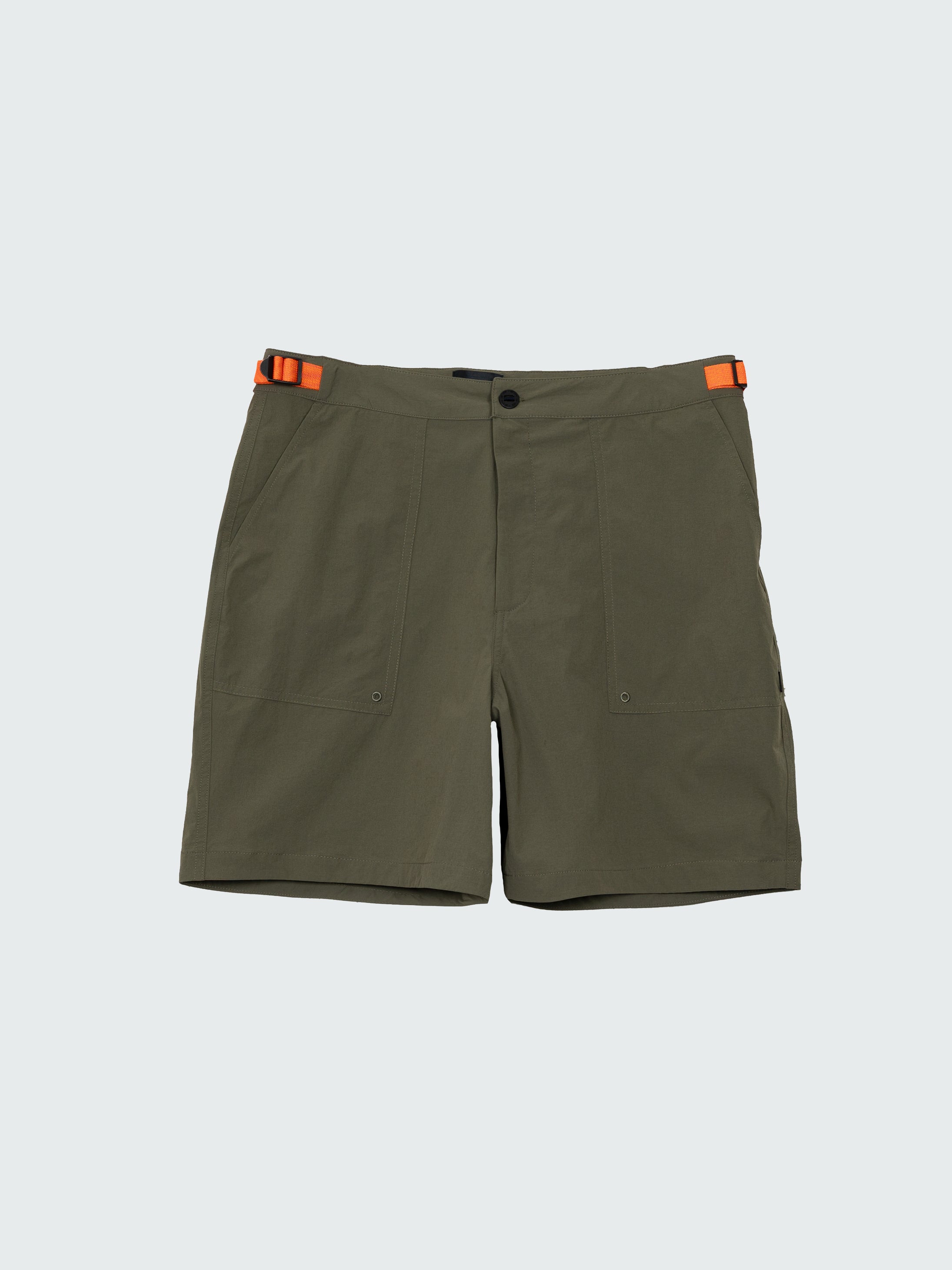 Men Recycled Hybrid Shorts in Olive - Walker