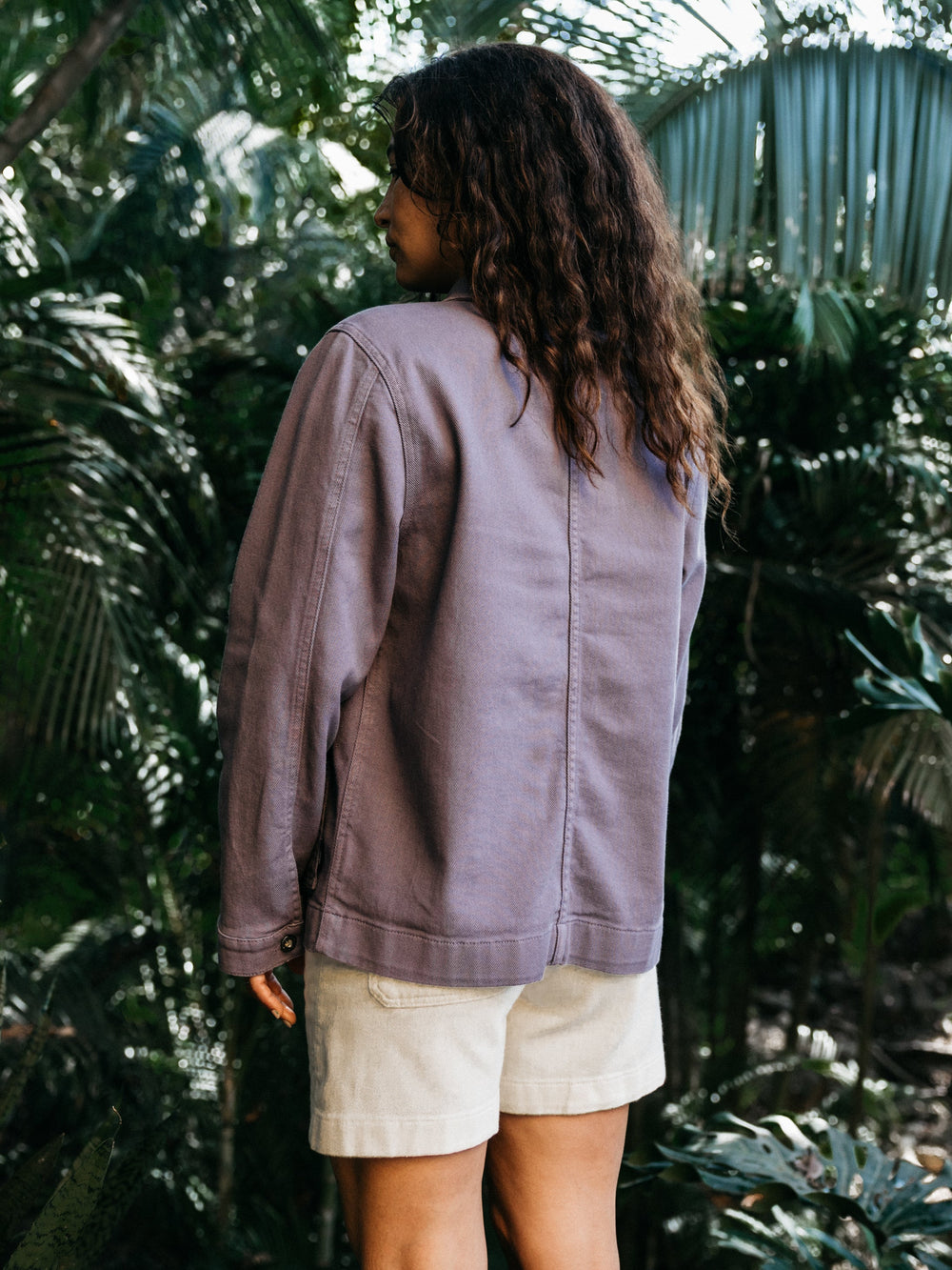 Women Yarrel Chore Jacket in Violet Sky