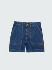 Women Denim Short in Dark Indigo - Yarrel