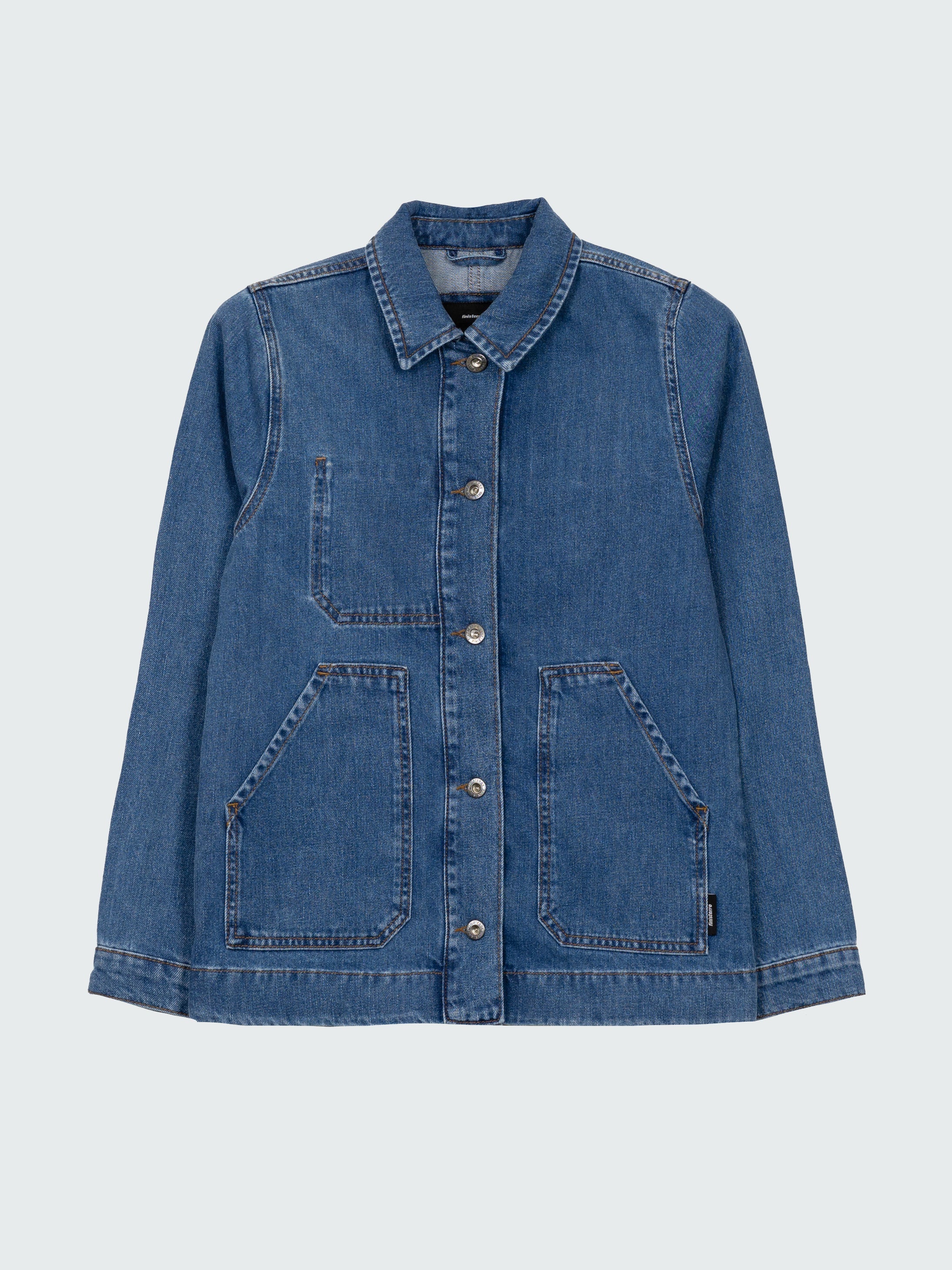 Women Yarrel Denim Chore Jacket in Washed Indigo