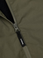 Men/Women Tego Long Sleeve Robe in Olive/Black