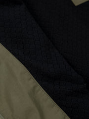 Men/Women Tego Long Sleeve Robe in Olive/Black