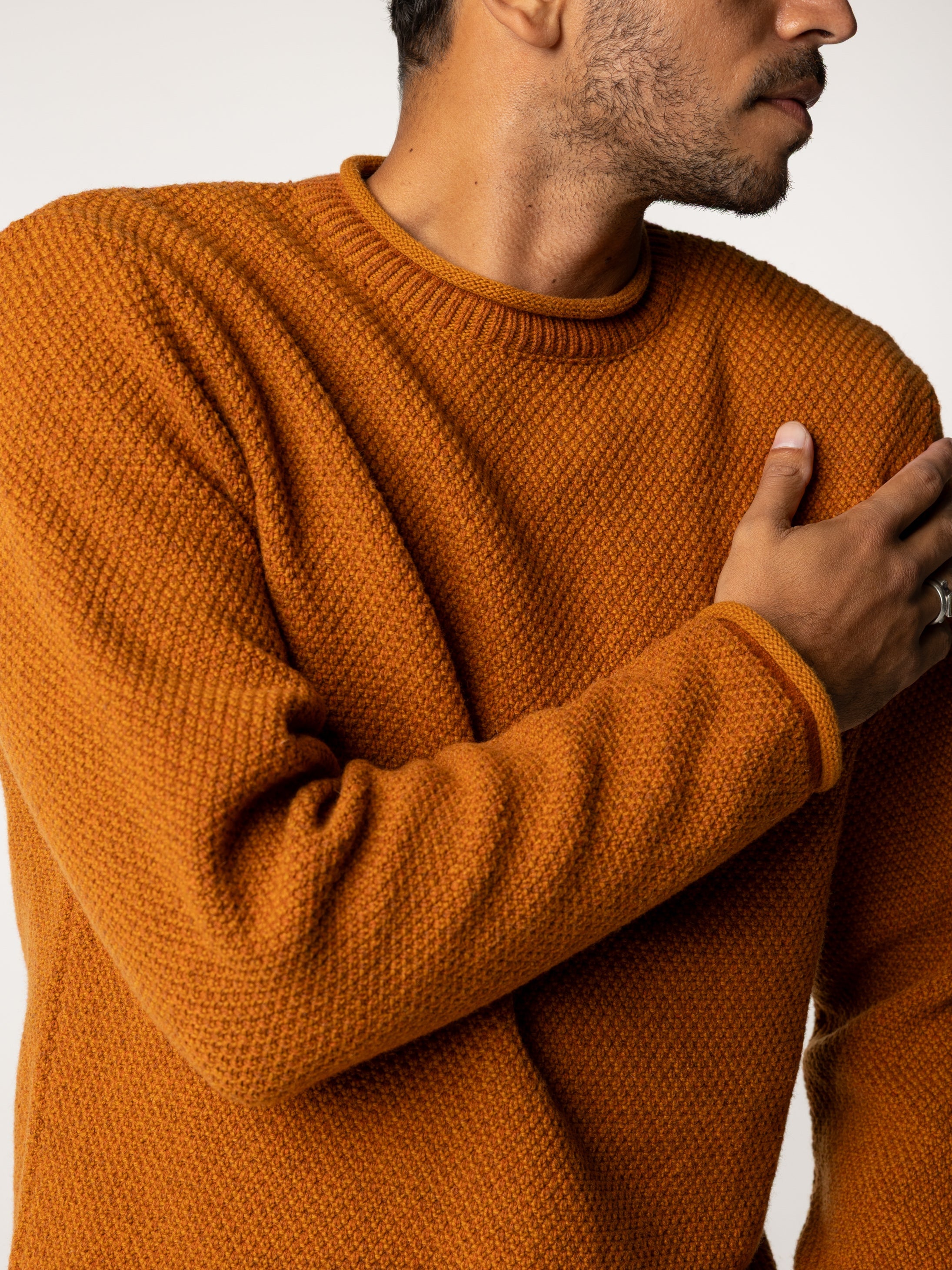 Men Barents Jumper in Copper