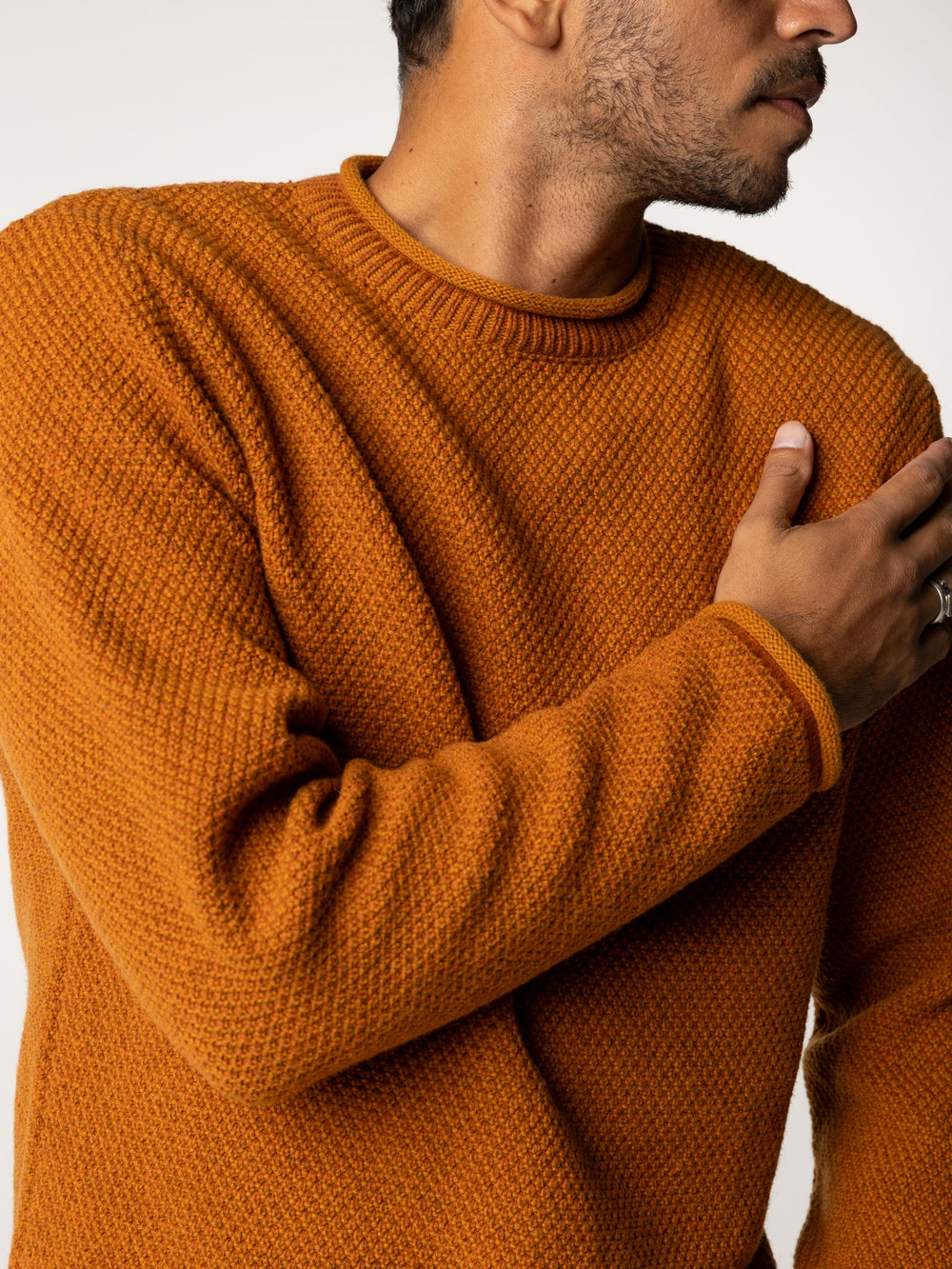 Men Barents Jumper in Copper