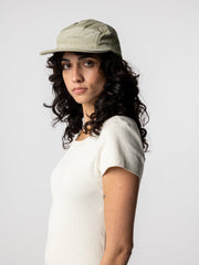 Men/Women Organic Cotton Jetty Cord Cap in Shadow Green