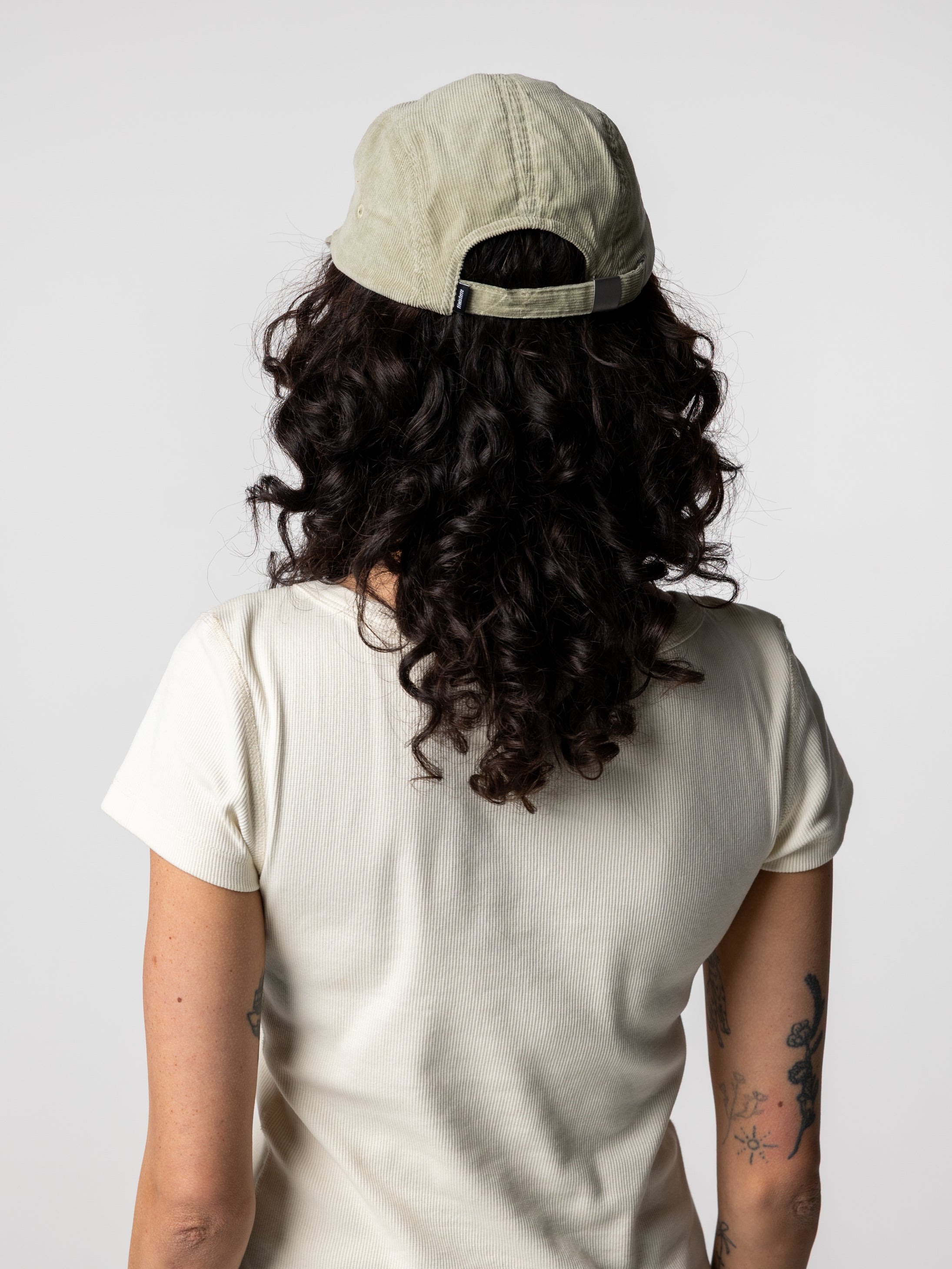 Men/Women Organic Cotton Jetty Cord Cap in Shadow Green