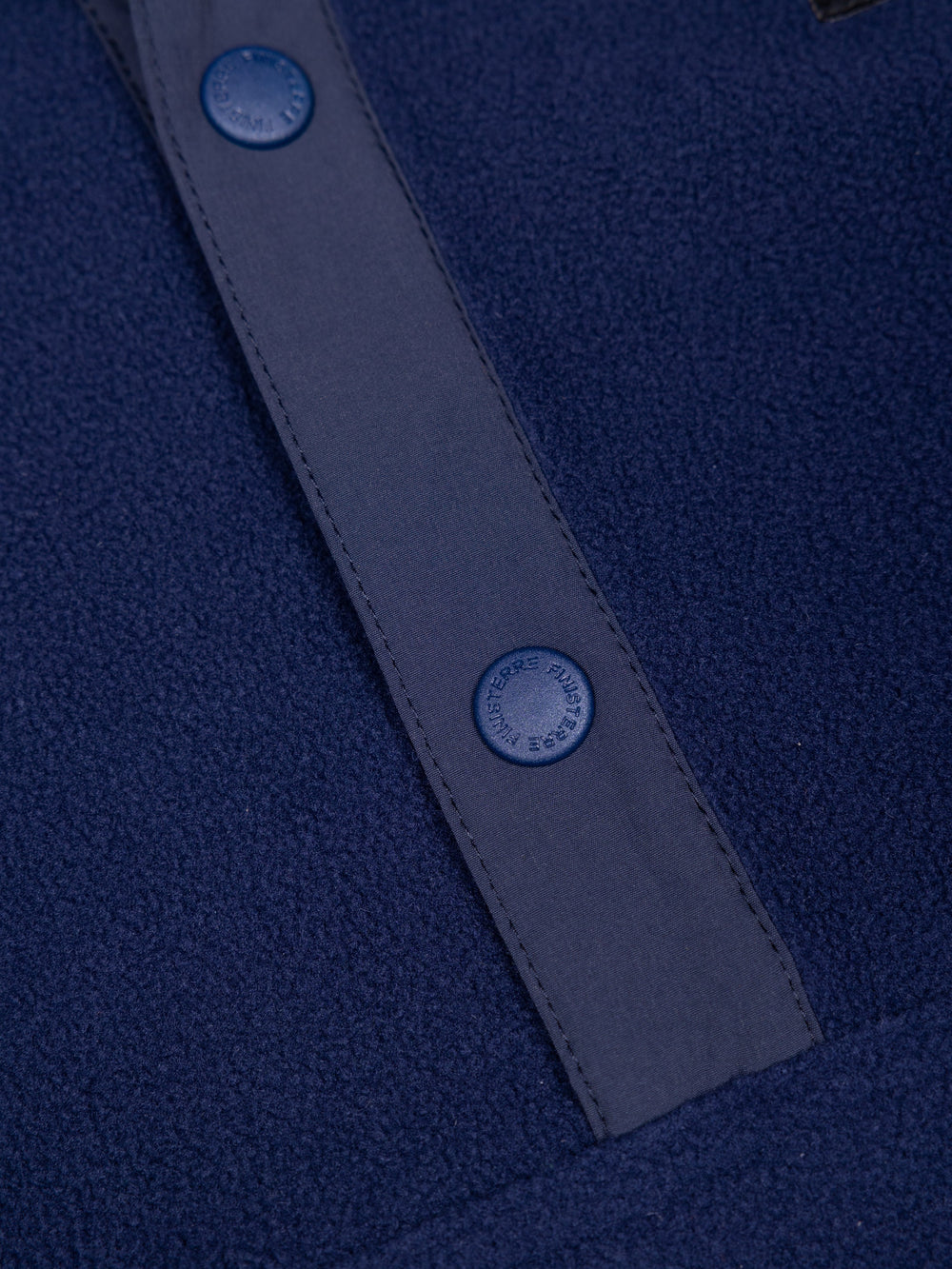 Men Recycled 1/4 Fleece in Deep Blue - Axiom