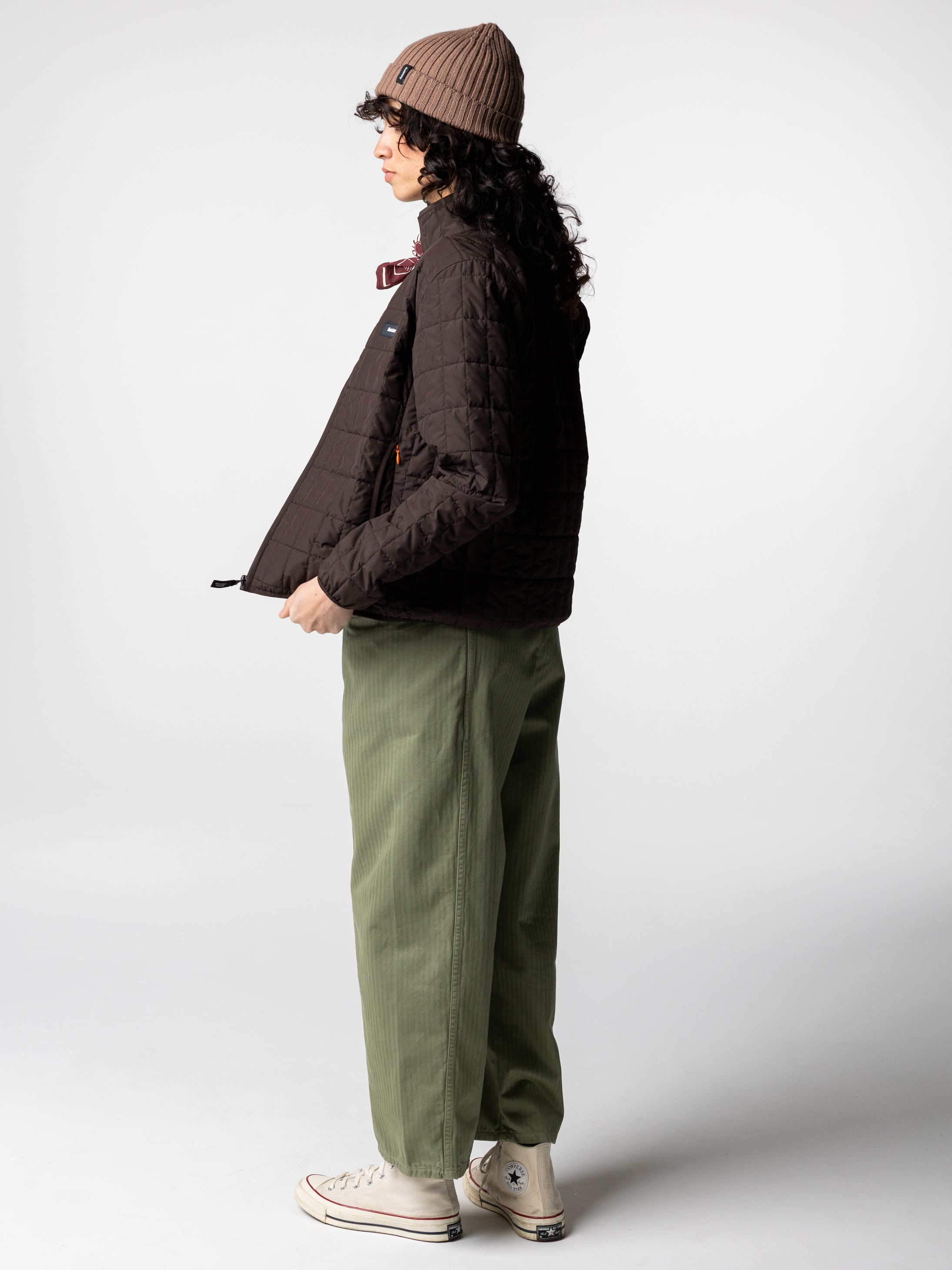 Women Insulated Jacket in Brown - Firecrest