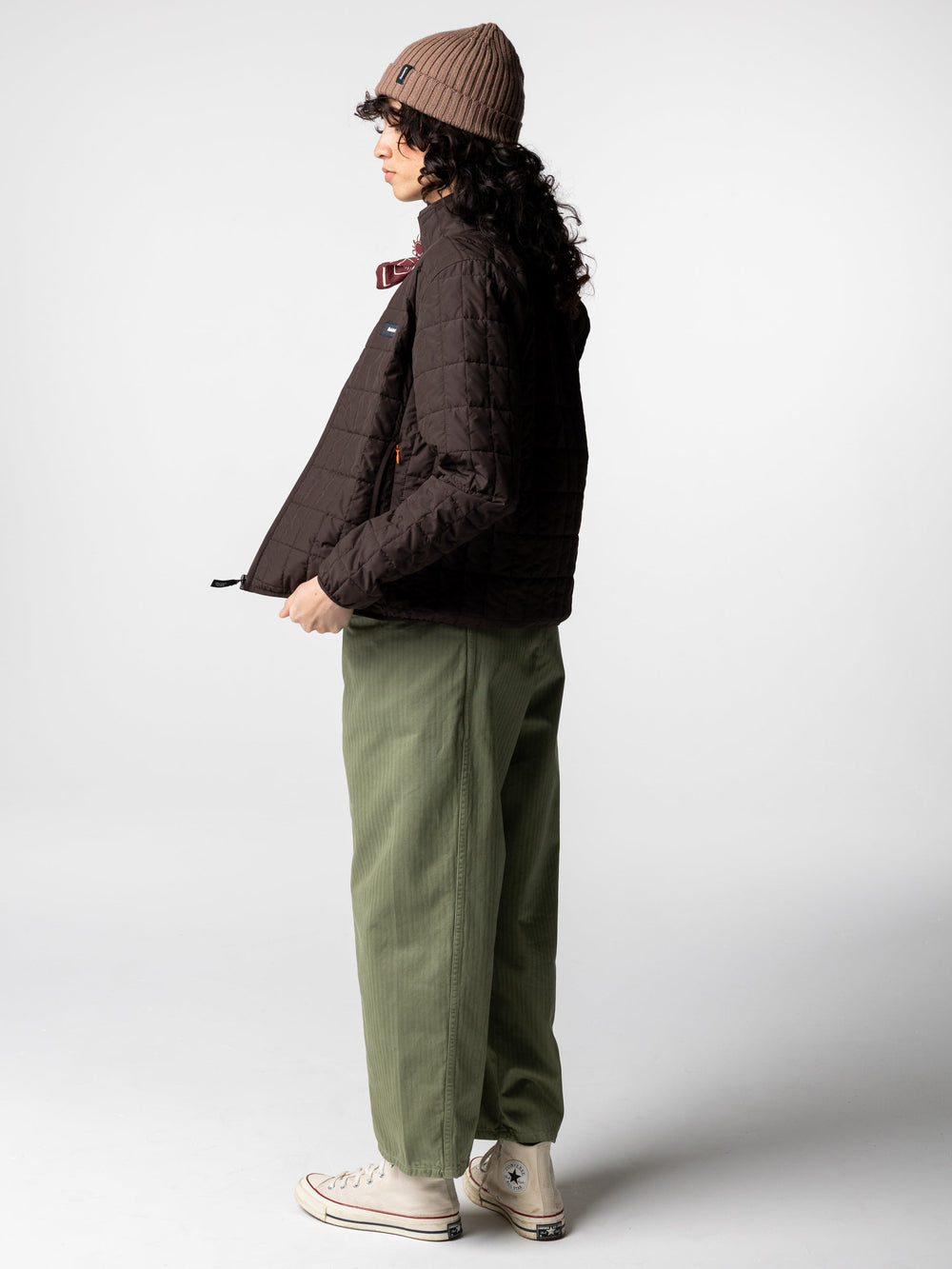 Women Insulated Jacket in Brown - Firecrest