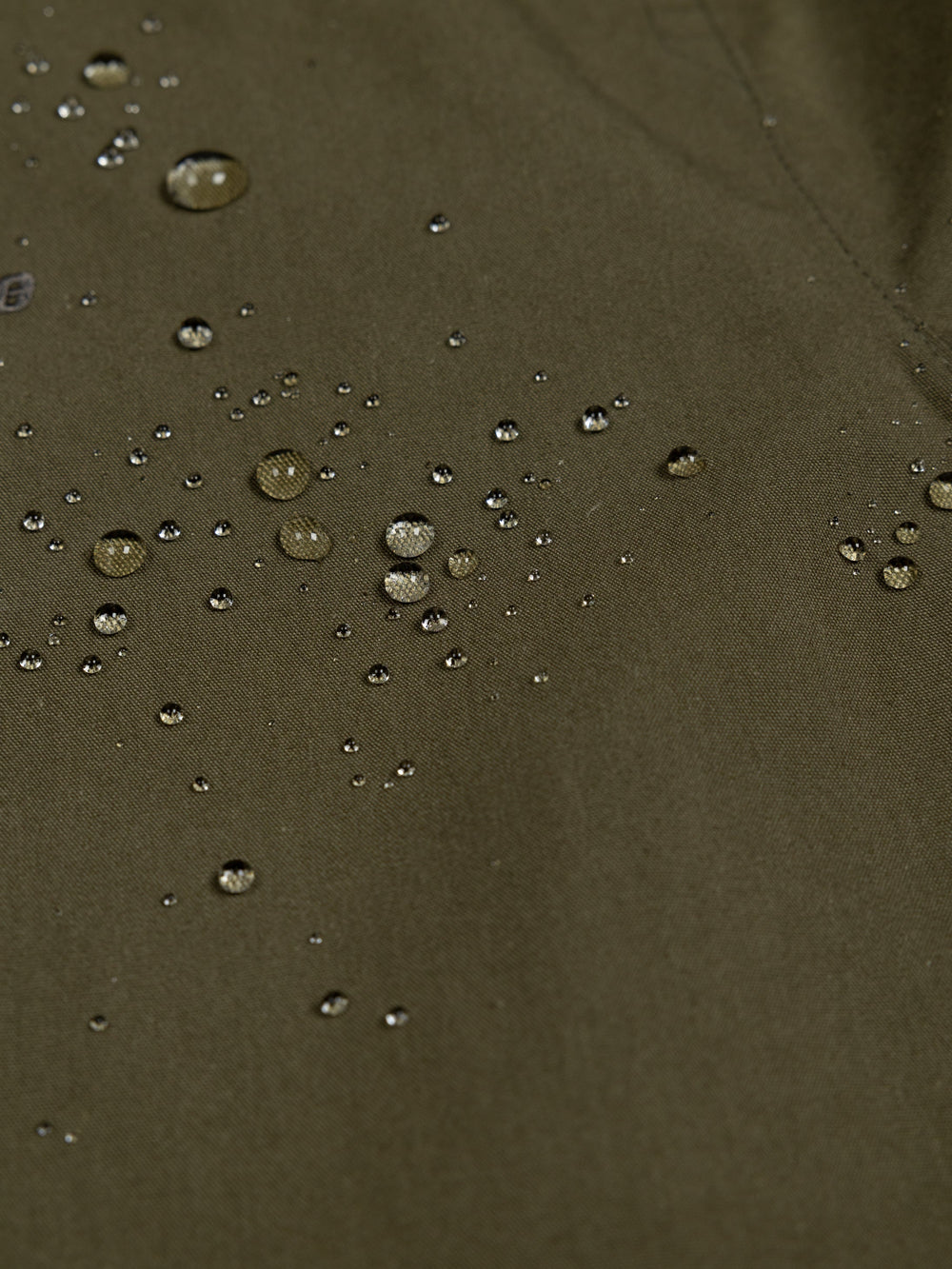 Women Organic Cotton Waterproof Jacket in Olive - Litus
