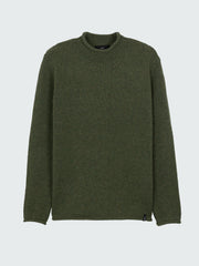 Men Wool Taran Jumper in Olive
