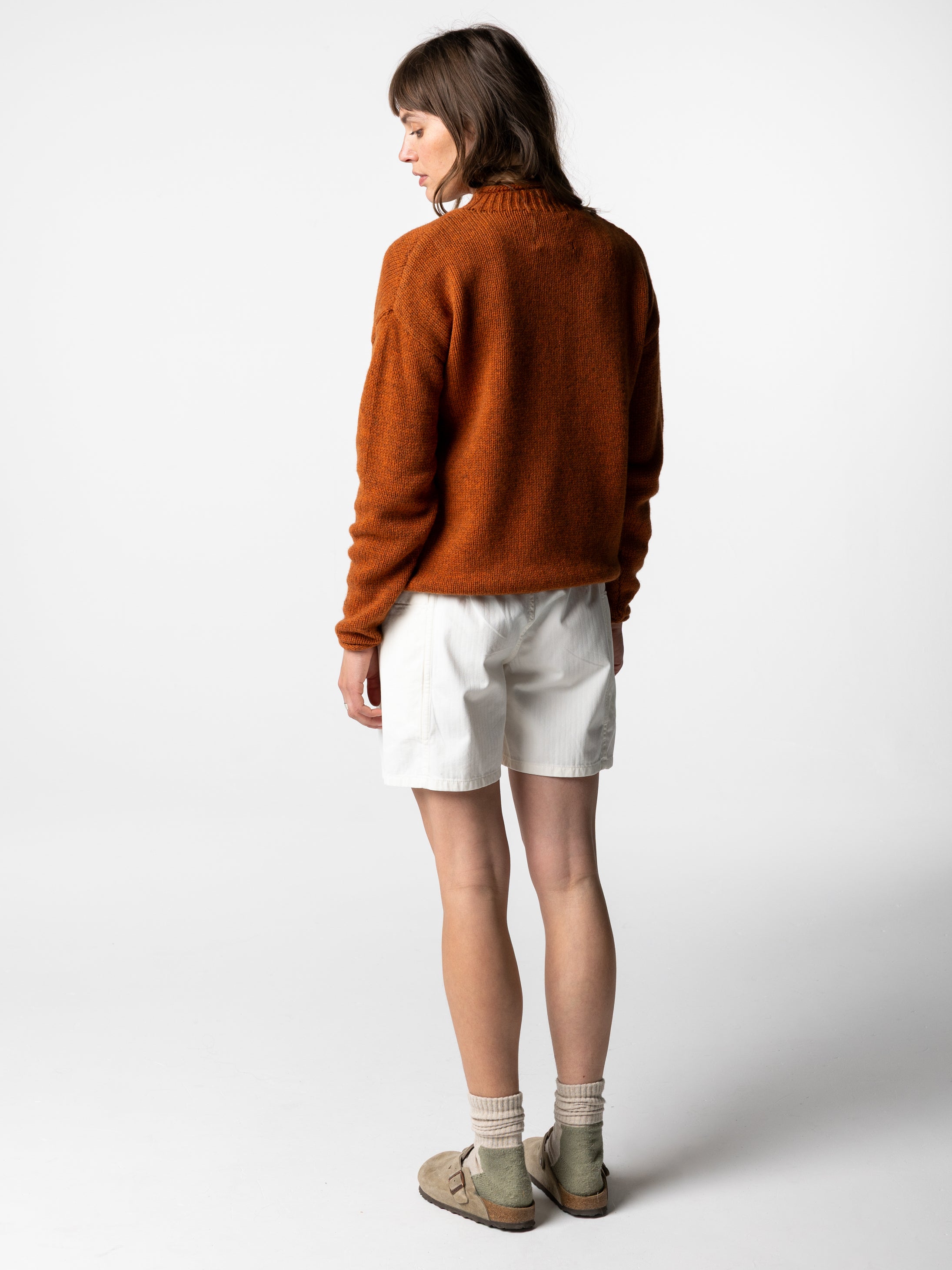 Women Wool Blend Jumper in Copper - Taran