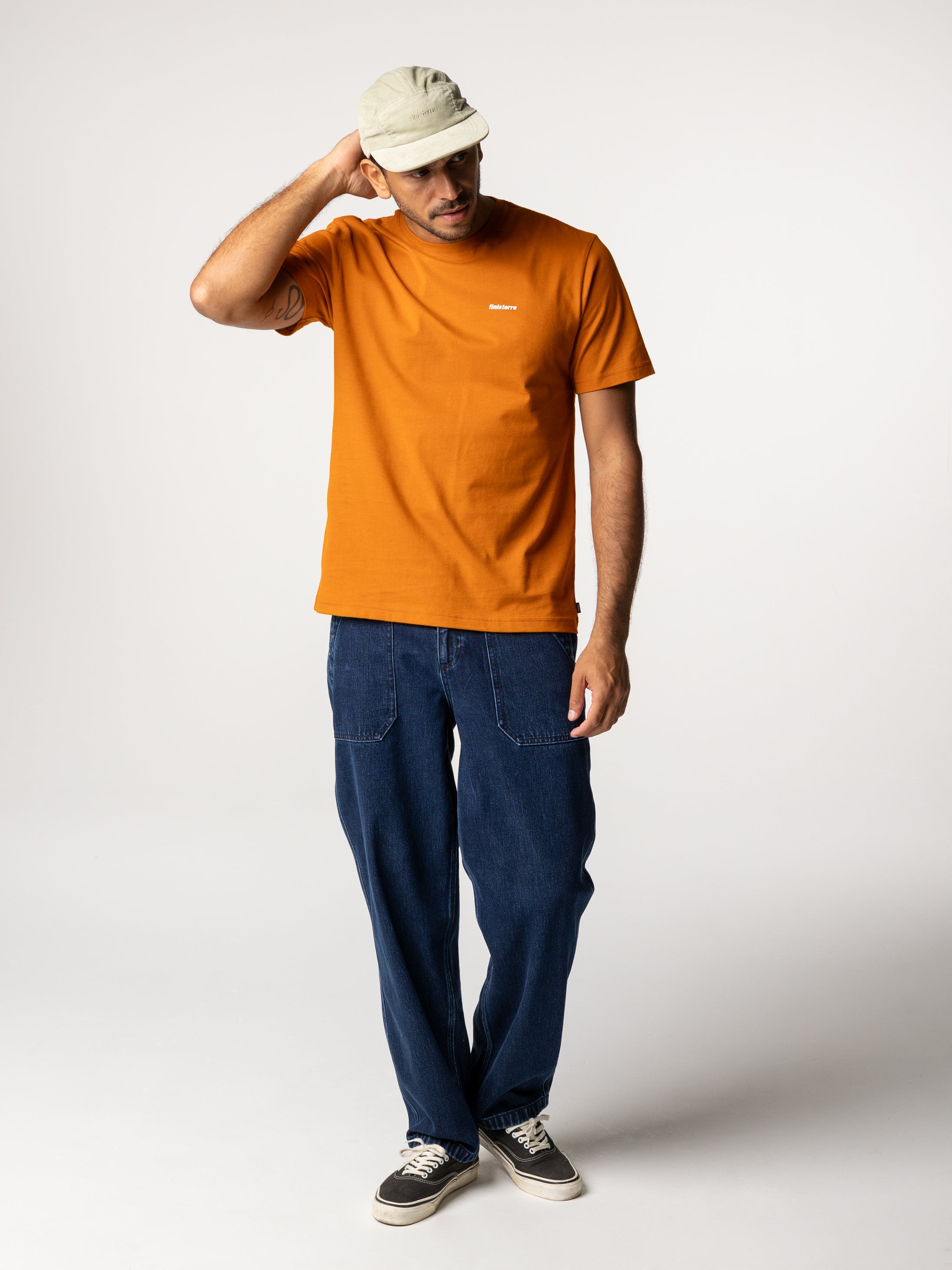 Men Organic Cotton T-Shirt in Copper - Harlyn