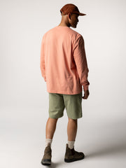 Men Organic Cotton Logo T-Shirt in Pink - Harlyn