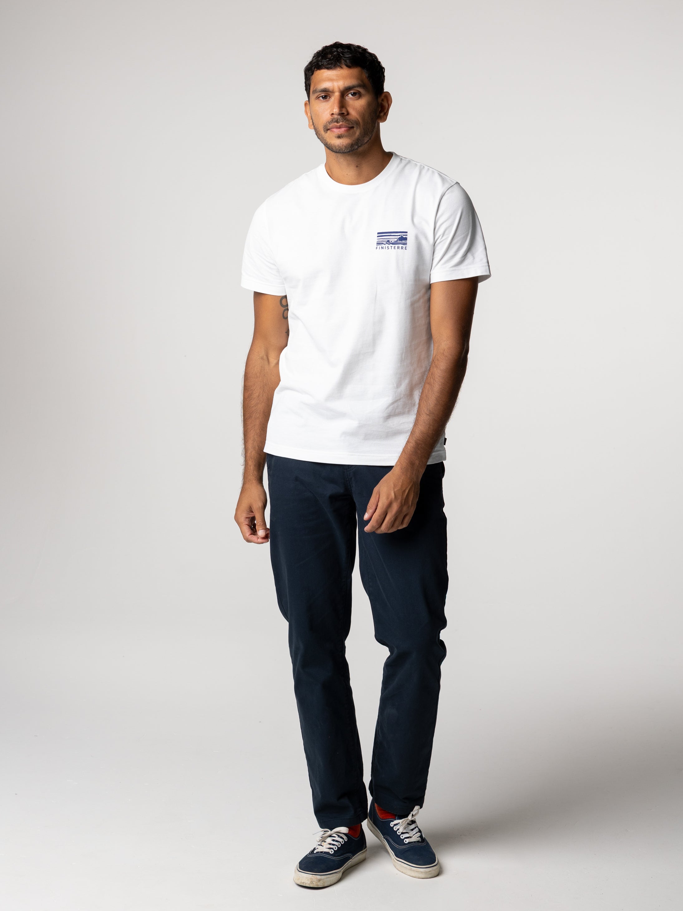 Men Cape T-Shirt in White