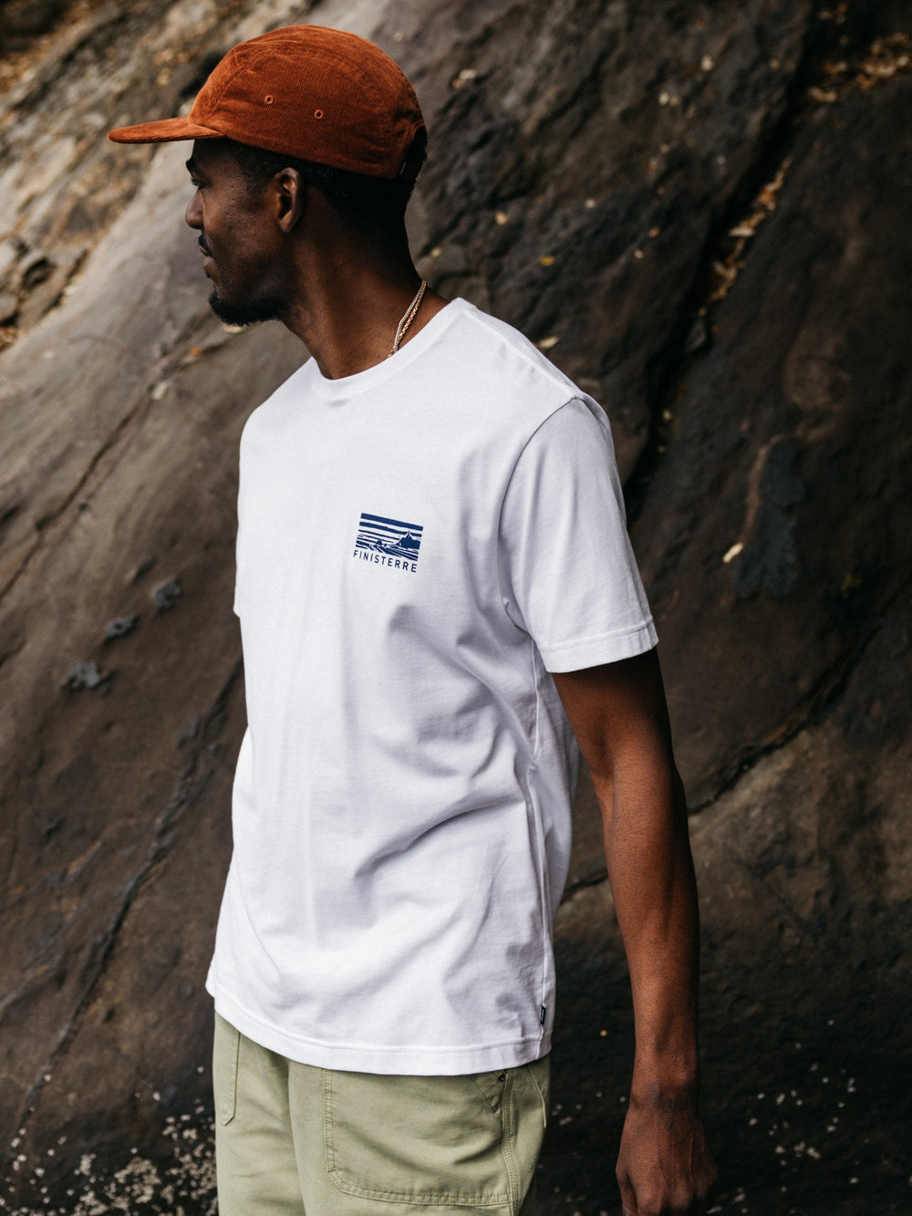Men Cape T-Shirt in White