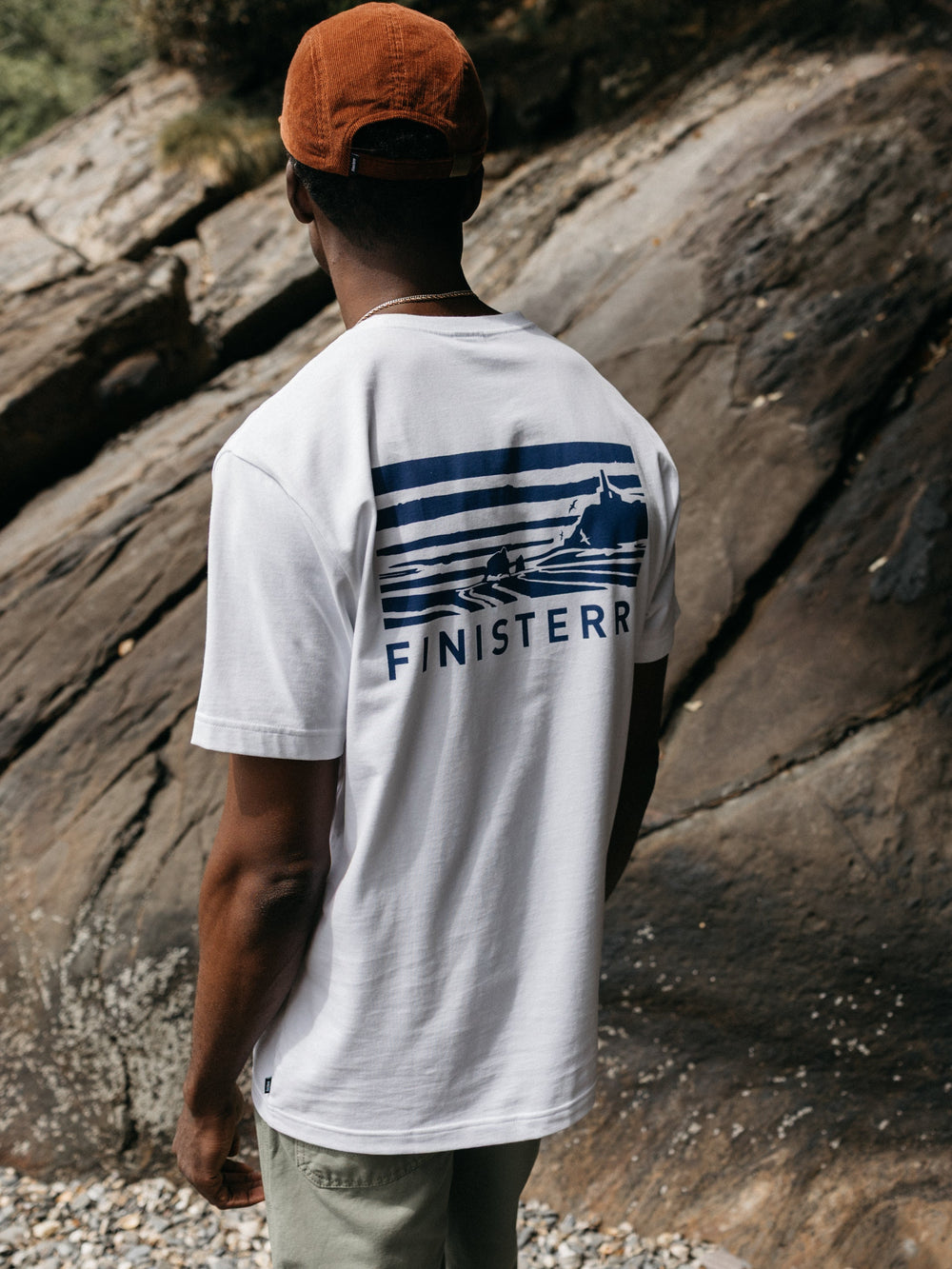 Men Cape T-Shirt in White