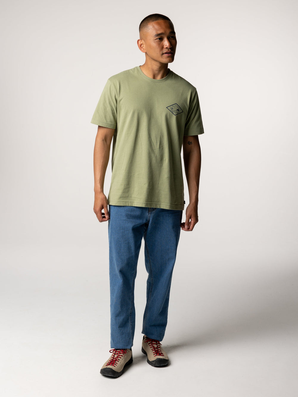 Men Diamond Logo Tee in Green
