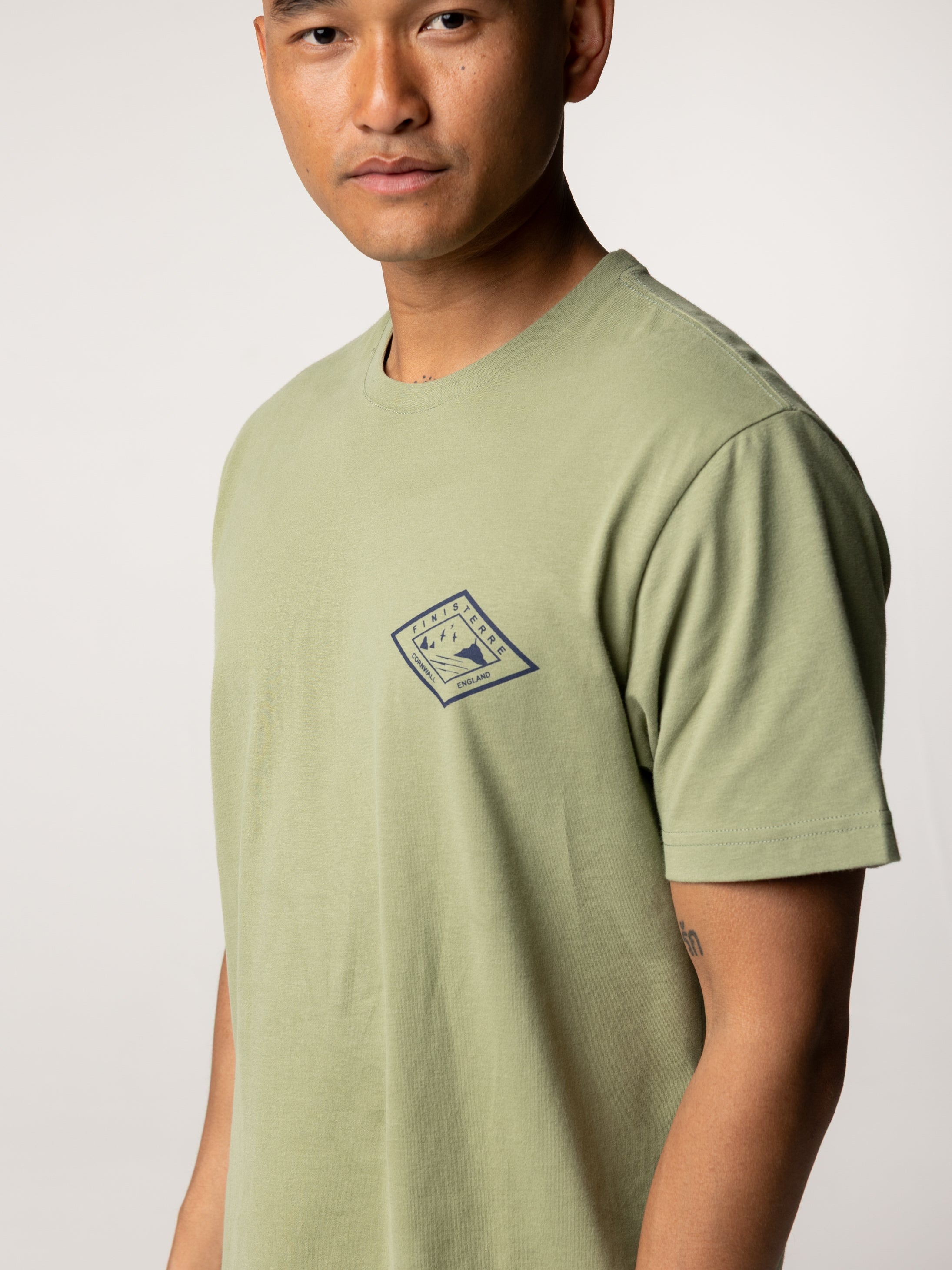 Men Diamond Logo Tee in Green