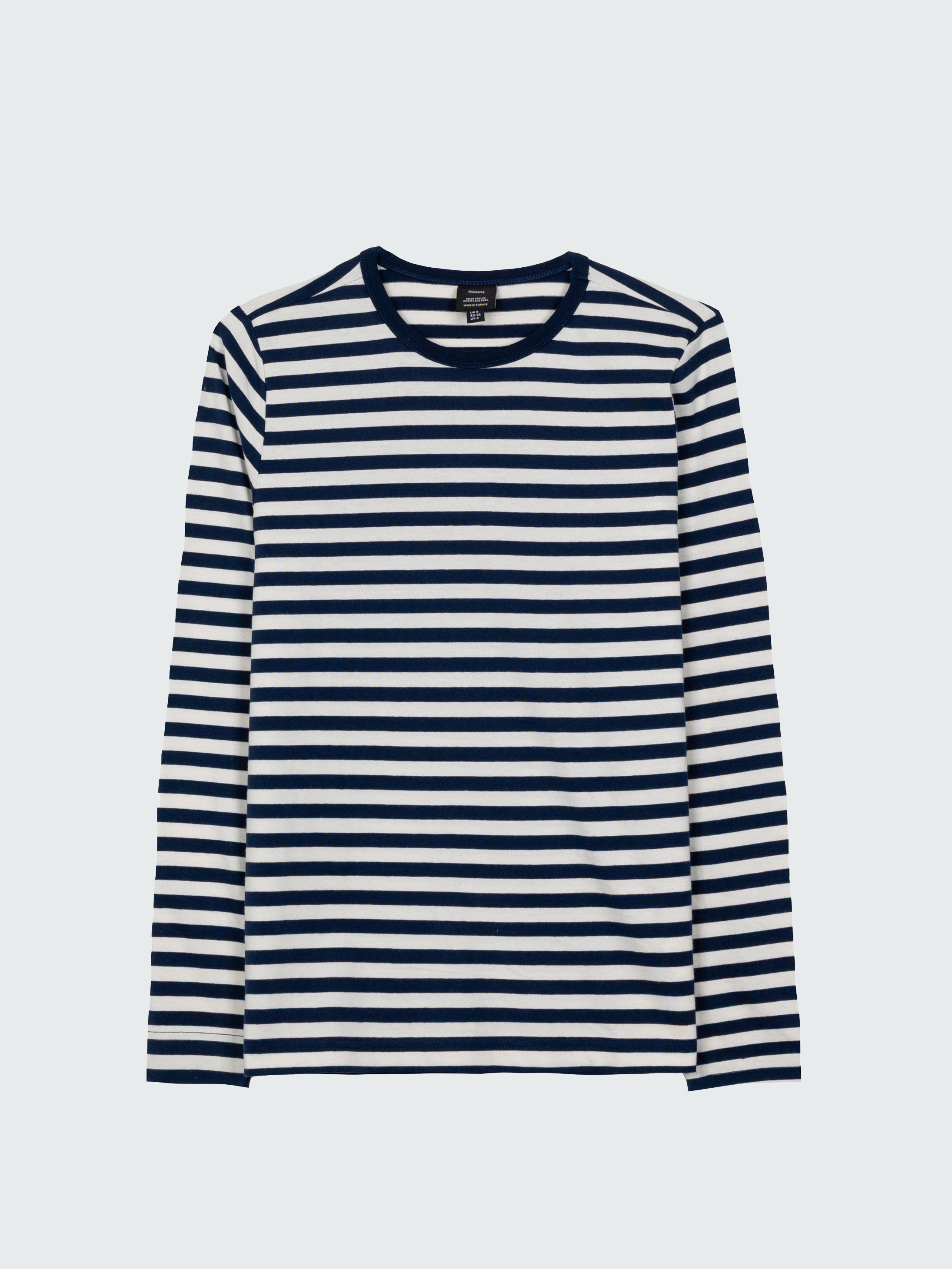 Women Eldon Long Sleeve T-Shirt in Blue/White