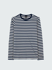 Women Eldon Long Sleeve T-Shirt in Blue/White