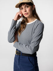 Women Eldon Long Sleeve T-Shirt in Blue/Green