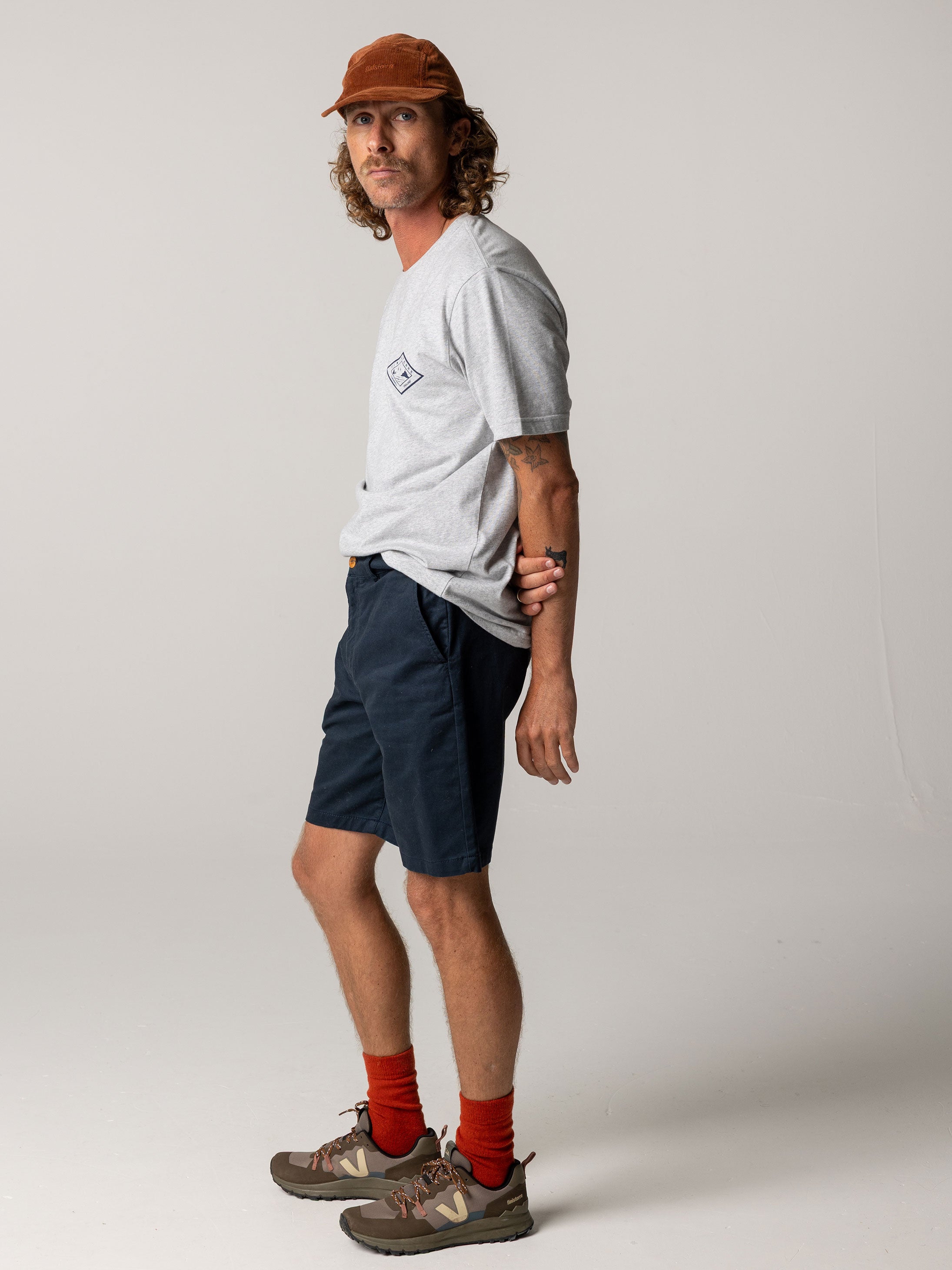 Men Organic Cotton Shorts in Navy - Rincon