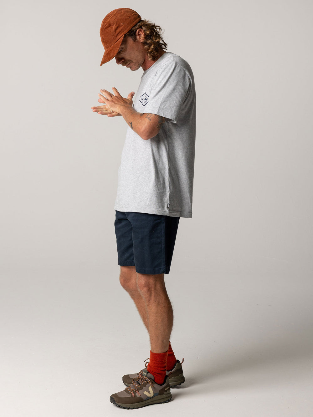 Men Organic Cotton Shorts in Navy - Rincon