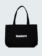 Men/Women Organic Cotton Tote Bag in Black - Sardines