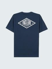 Men Organic Cotton T-Shirt in Navy - Diamond Type