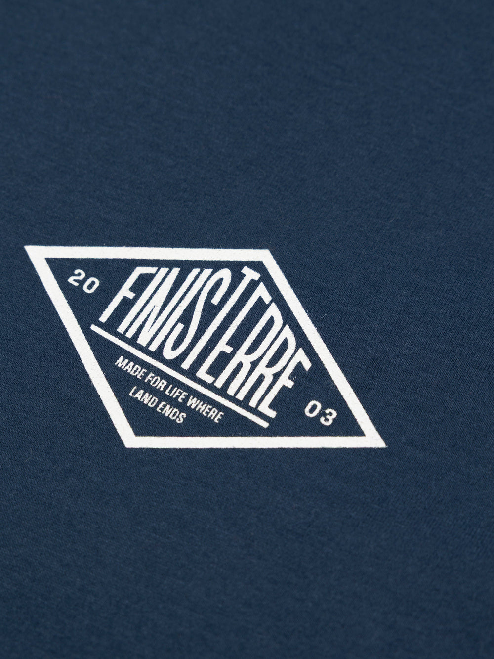 Men Organic Cotton T-Shirt in Navy - Diamond Type
