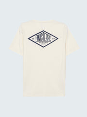 Men Organic Cotton T-Shirt in Ecru - Diamond Type