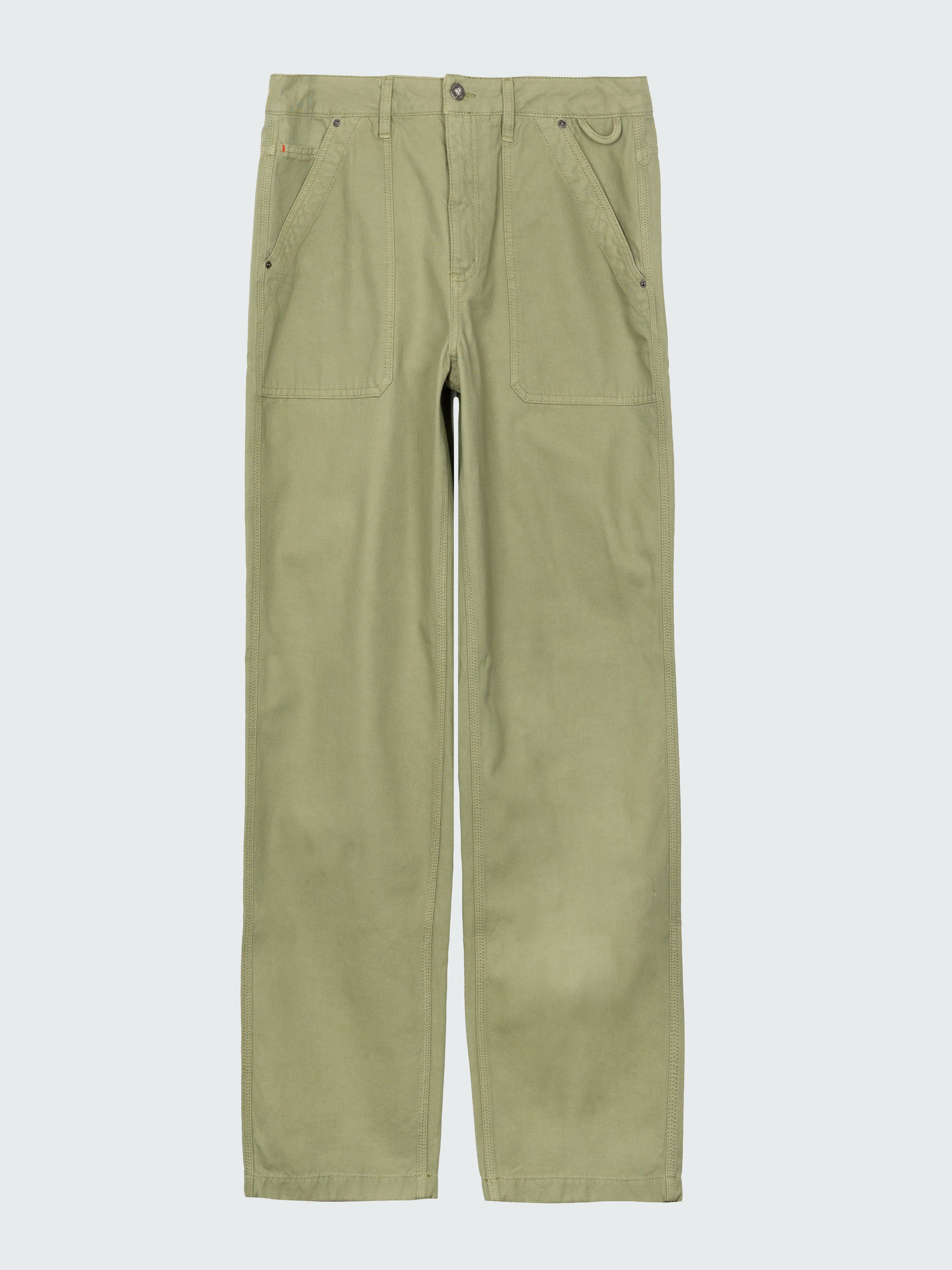 Men Organic Cotton Basset Utility Trouser in Green