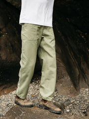 Men Organic Cotton Basset Utility Trouser in Green