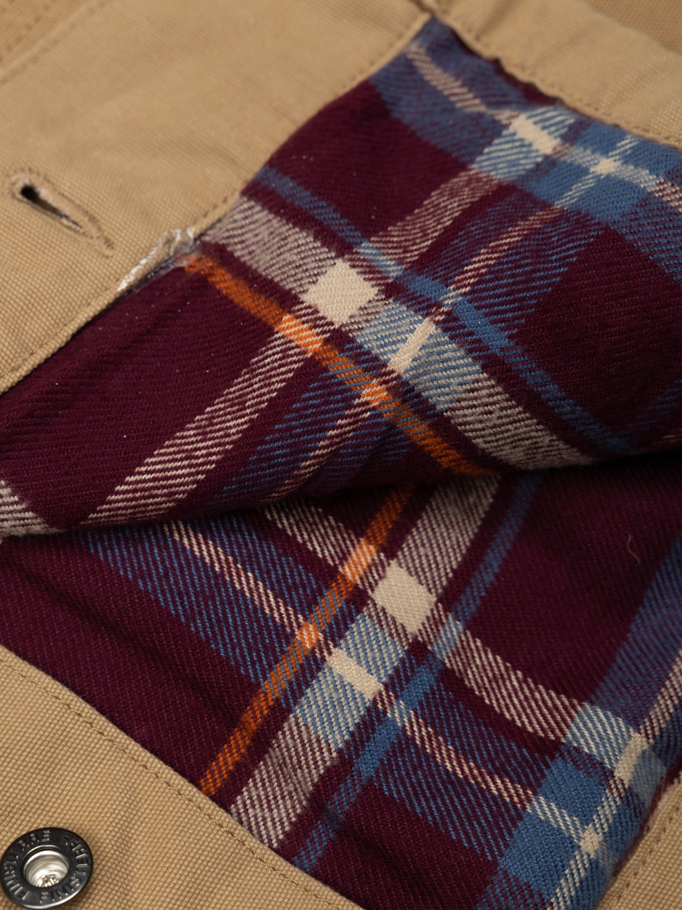 Men Organic Cotton Lined Jacket in Flint - Basset