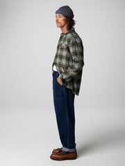 Men Check Shirt in Timber Green Check - Beardsmore