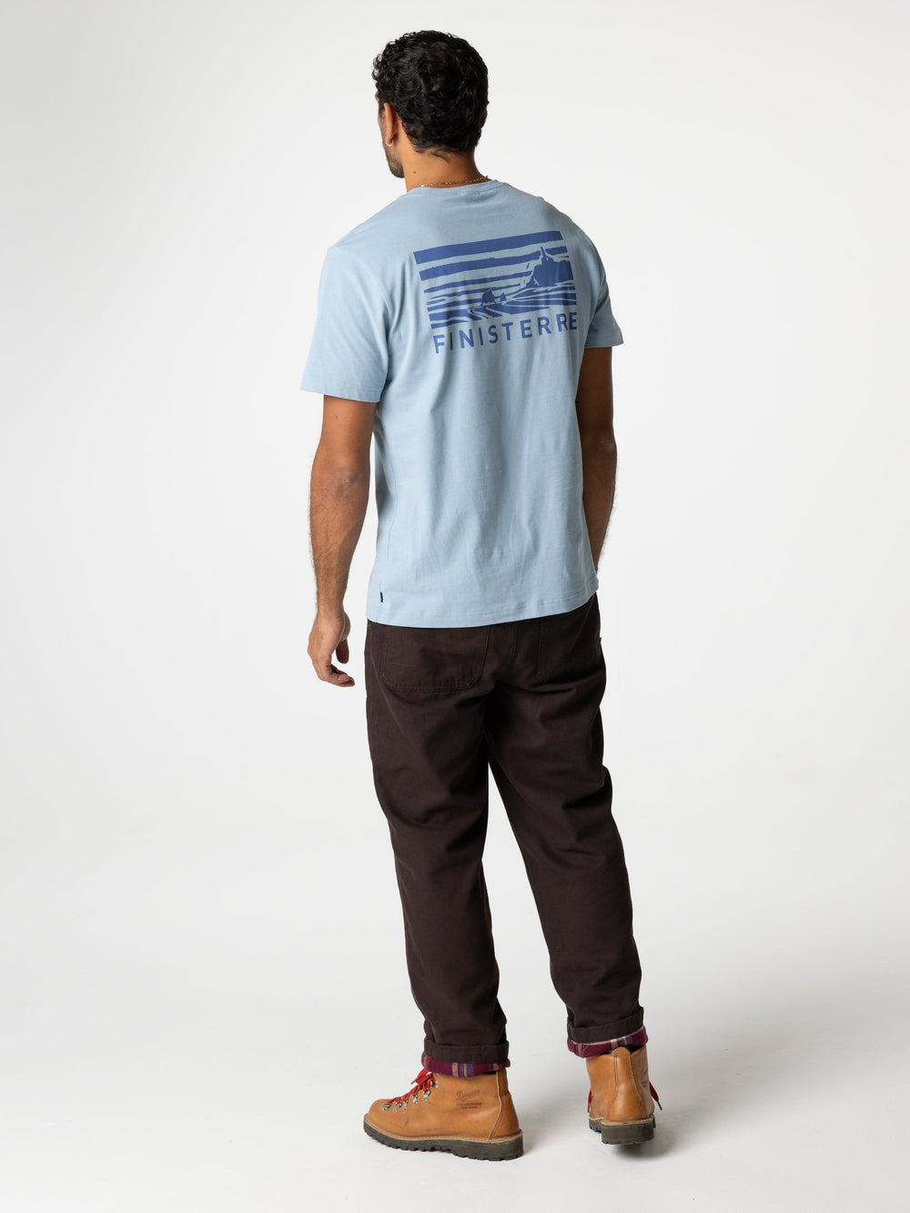 Men Organic Cotton T-Shirt in Blue - Cape