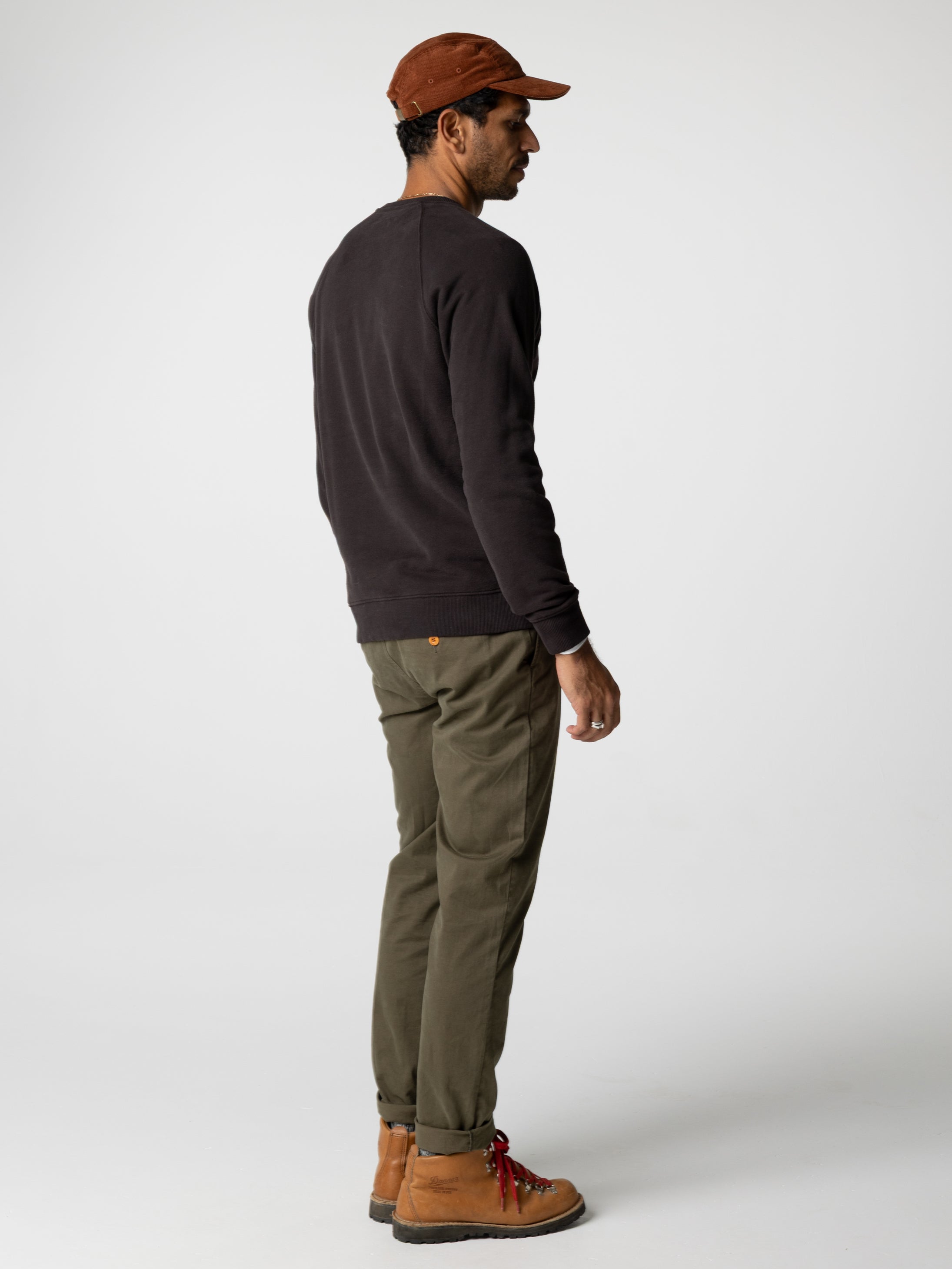 Men Organic Cotton Sweatshirt in Brown - Coho