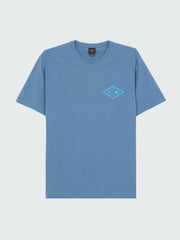 Men Organic Cotton T-Shirt in Blue - Diamond