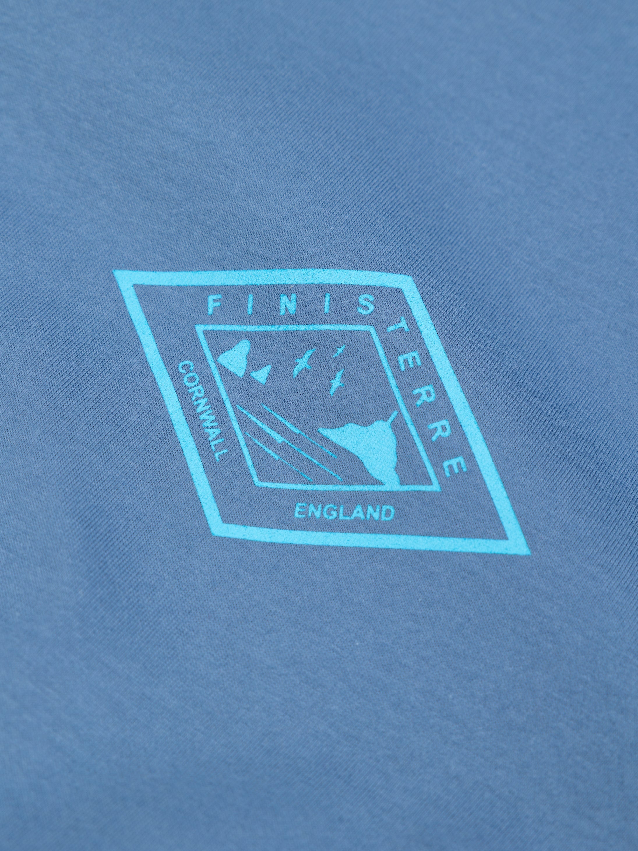 Men Organic Cotton T-Shirt in Blue - Diamond