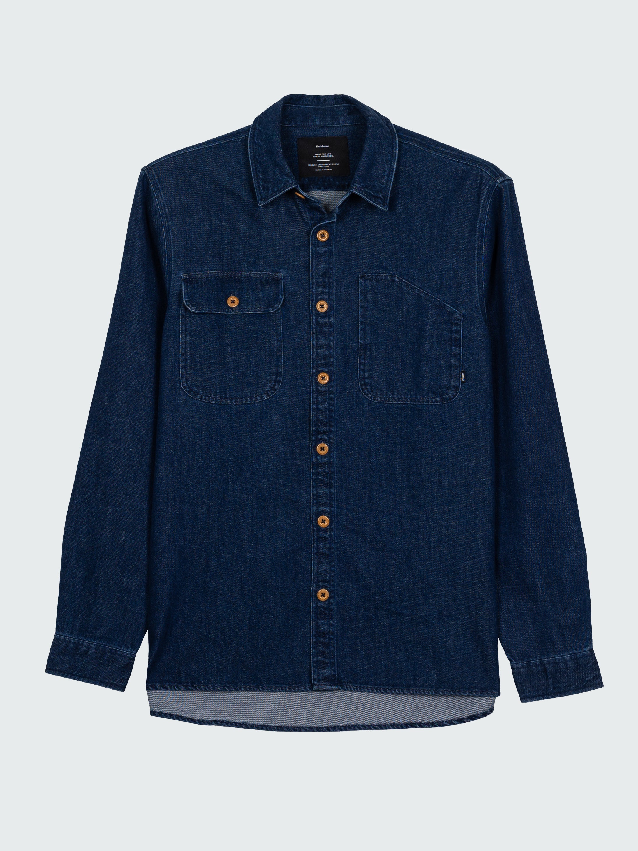Men Organic Cotton Denim Shirt - Eddystone
