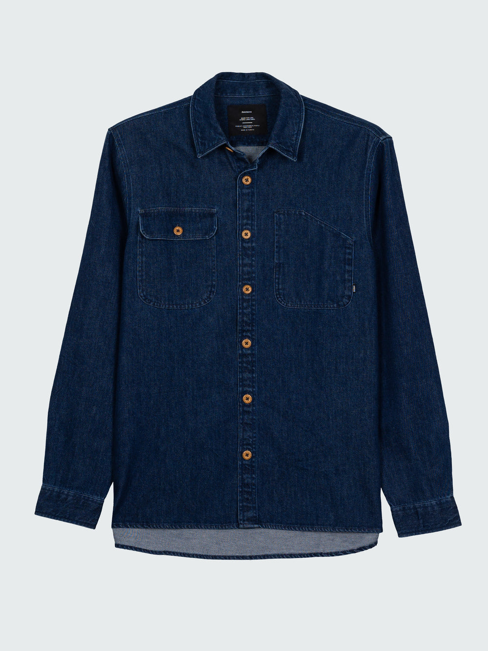 Men Organic Cotton Denim Shirt - Eddystone