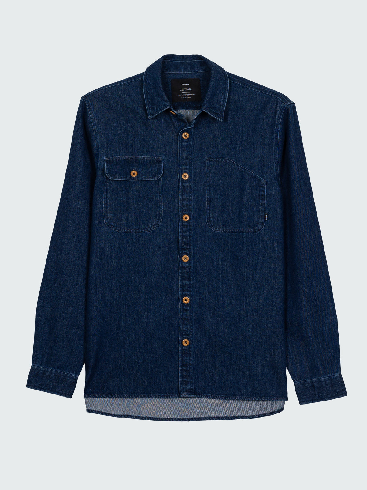 Men Organic Cotton Denim Shirt - Eddystone
