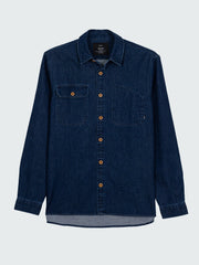 Men Organic Cotton Denim Shirt - Eddystone