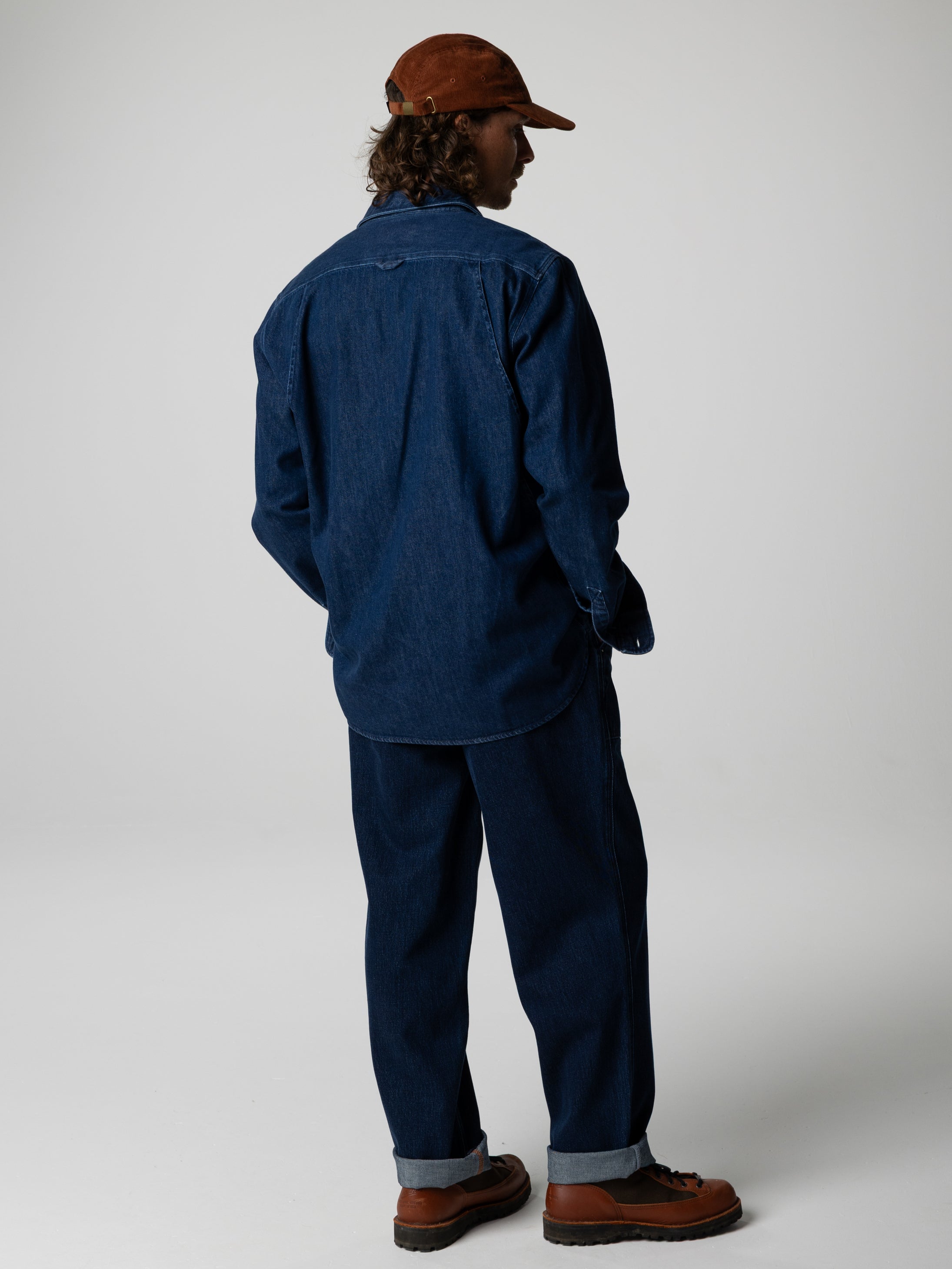 Men Organic Cotton Denim Shirt - Eddystone